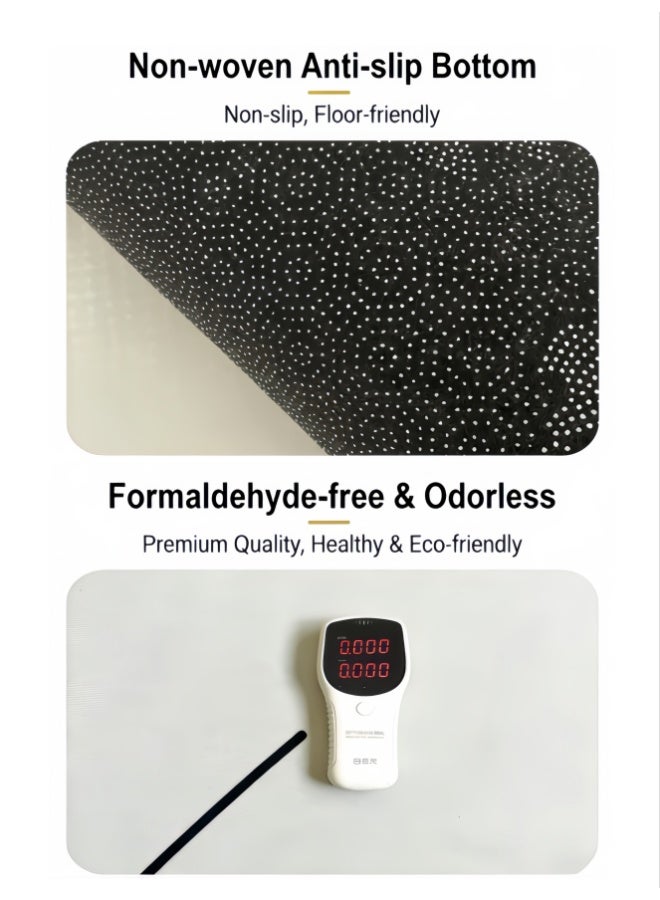 سجادة صلاة كبيرة محمولة، 70×120 سم، سميكة بقاعدة مانعة للانزلاق، قابلة للطي، سجادة صلاة إسلامية متعددة الألوان، سجادة صلاة مزينة بشرابات، سجادات صلاة لرمضان والعيد (L2524) - Image 4